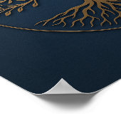 Baum des Navy Bronze Poster (Ecke)