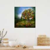 Baum des reichhaltigen Kunstplakats/Printwerbung Poster (Küche)