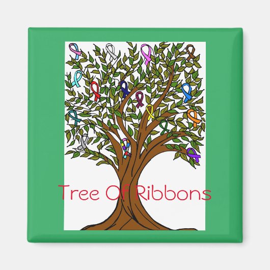Baum des Ribbons Magnet (Vorne)