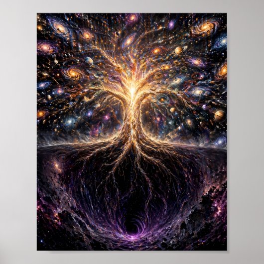 Baum des Schöpfungsplakat Poster (Vorne)
