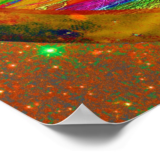 Baum des Sonnenaufgangs Poster (Ecke)