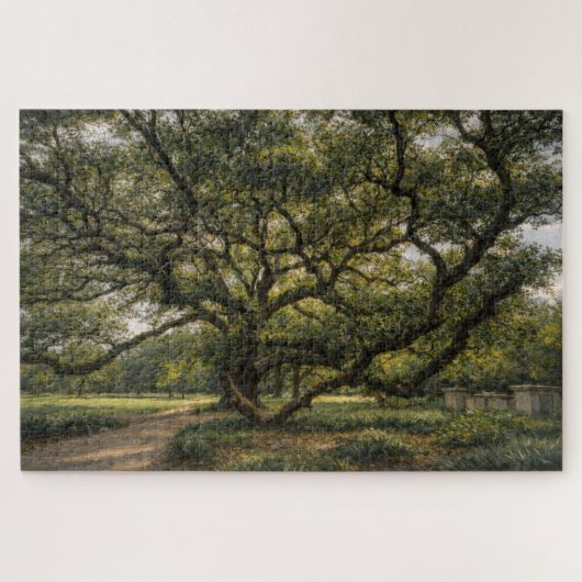 Baum des südlichen Lebens | Live Oak Art | Puzzle (Horizontal)