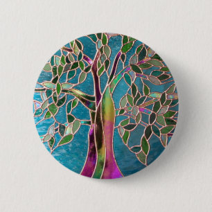 Baum des Verzauberungs-Abzeichens Button