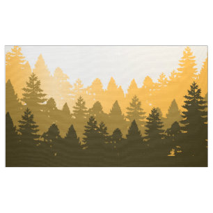 Baum- des WaldesSilhouette-Illustration Stoff