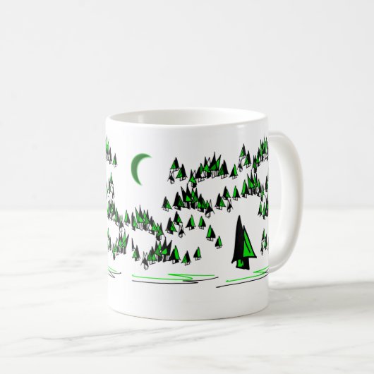 Baum- des WaldesTasse Kaffeetasse (VorderseiteRechts)