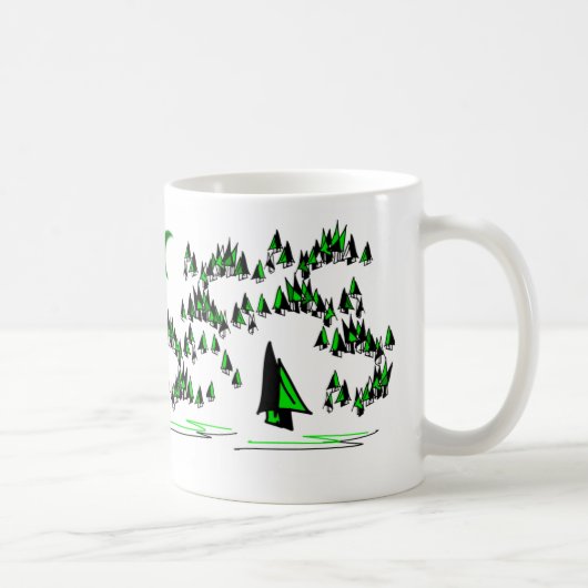 Baum- des WaldesTasse Kaffeetasse (Rechts)