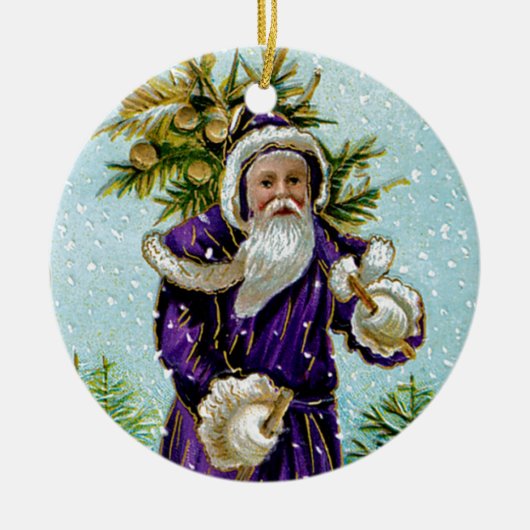 Baum des Weihnachtsmanns Keramik Ornament (Vorne)