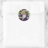 Baum des Weihnachtsmanns Runder Aufkleber (Tasche)