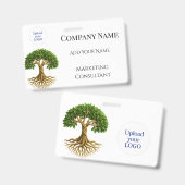 Baum des Werbematerials für Lebensversicherer Ausweis (Front & Back)