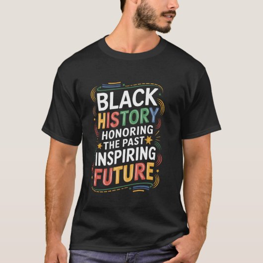 Baum des Wissens Design Schwarze Geschichte T-Shirt (Vorderseite)