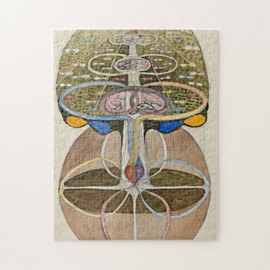 Baum des Wissens, Nr. 1, 1915, von Hilma af Klint Puzzle (Vertikal)