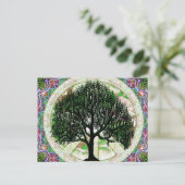 Baum des Wohlstands Postkarte (Stehend Vorderseite)