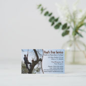 Baum-Dienstleistungsunternehmen-Karte Visitenkarte (Stehend Vorderseite)