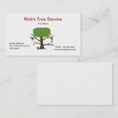 Baum-Dienstleistungsunternehmenkarte Visitenkarte (Vorne/Hinten)