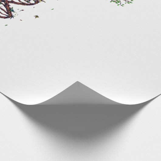 Baum DNA Genetik Biologie Umwelt Geschenkpapier (Ecke)