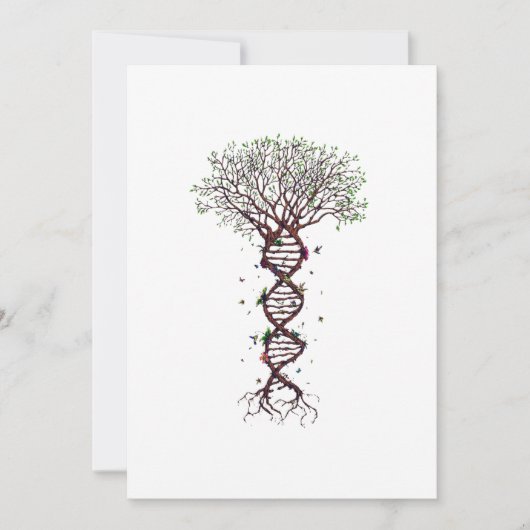 Baum DNA Genetik Biologie Umwelt Save The Date (Vorderseite)