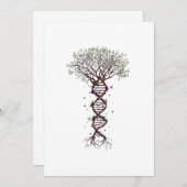 Baum DNA Genetik Biologie Umwelt Save The Date (Vorne/Hinten)