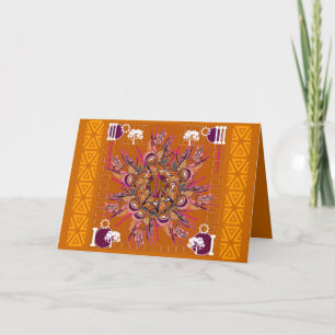 "BAUM-DREHBESCHLEUNIGUNGS-" MANDALA-GRUSS-KARTE KARTE