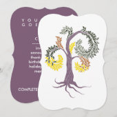 Baum durch Abtei Einladung (Vorne/Hinten)