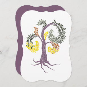 Baum durch Abtei Einladung