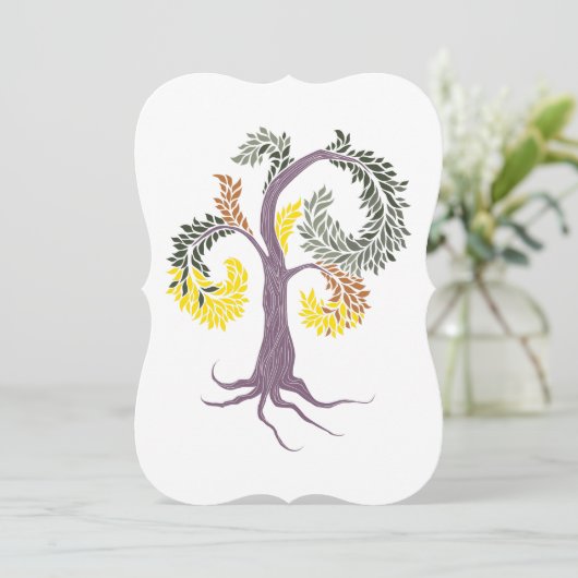 Baum durch Abtei Einladung (Stehend Vorderseite)