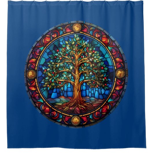 Baum-Duschvorhang Duschvorhang (Vorderseite)