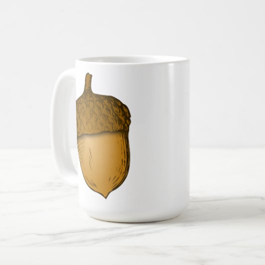 Baum-Eichel Kaffeetasse (Vorderseite Links)