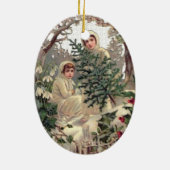 Baum-Einkaufen Keramikornament (Hinten)