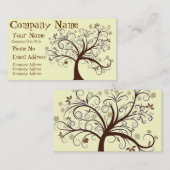 Baum-Entwurfs-Visitenkarte Visitenkarte (Vorne/Hinten)