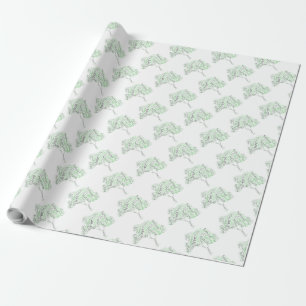 Baum Erdtags Geschenkpapier