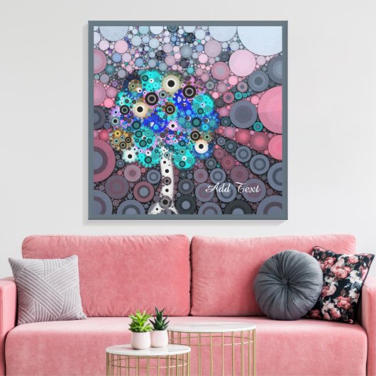 Baum Esoterisches Kunstgeschenk personalisiert Leinwanddruck (Insitu (Wohnzimmer))