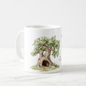 Baum-Eule-wird-Sie-Vogel-sehen Kaffeetasse (Vorderseite Links)