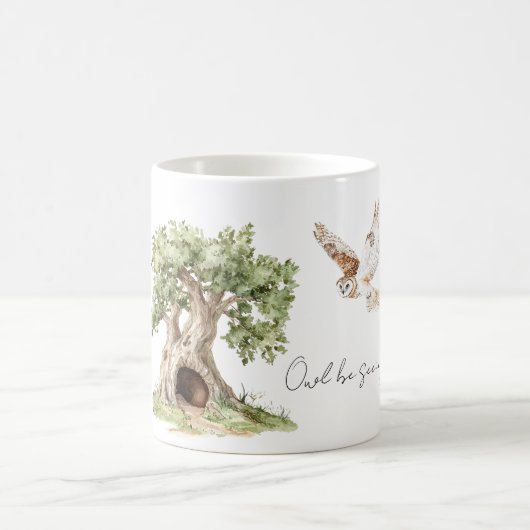 Baum-Eule-wird-Sie-Vogel-sehen Kaffeetasse (Mittel)