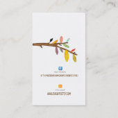 BAUM FACEBOOK UND ETSY HANDGEMACHTES LOGO VISITENKARTE (Rückseite)