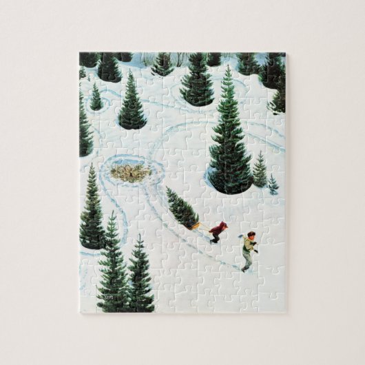 Baum fällen puzzle (Vertikal)