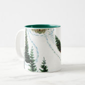 Baum fällen zweifarbige tasse (Vorderseite Links)