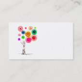 Baum farbiges gewundenes Öko graphic.png des Visitenkarte (Rückseite)