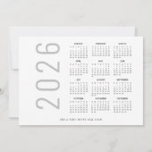 Baum Form Foto 2026 Kalender Frohe Weihnachten (Rückseite)