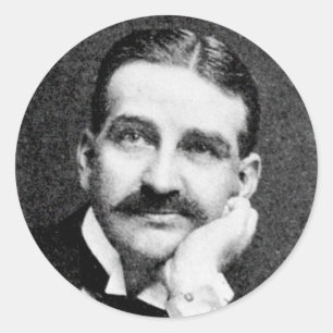 Baum ~ Frank Lyman Writer Wizard von Oz Runder Aufkleber