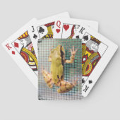 Baum Frog auf dem Bildschirm Nah aufgenommene Foto Spielkarten (Rückseite)