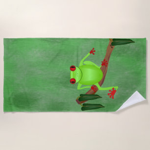 Baum Frog Beach Handtuch