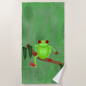 Baum Frog Beach Handtuch (Vorderseite)