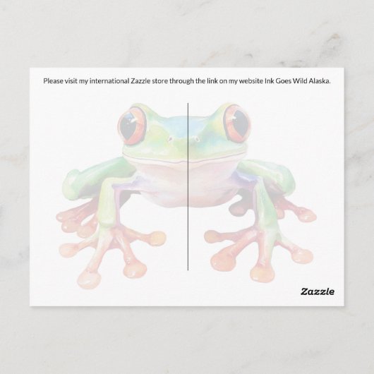 Baum Frog Hoppy Mail! 2 - Postkarte (Rückseite)