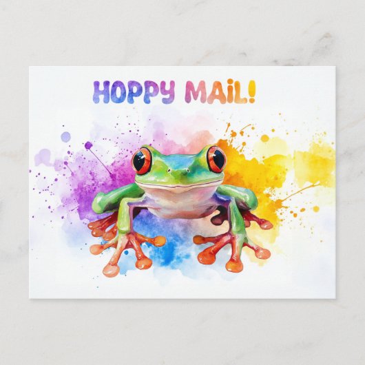 Baum Frog Hoppy Mail! 2 - Postkarte (Vorderseite)