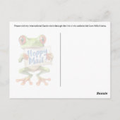 Baum Frog Hoppy Mail! -Postkarte Postkarte (Rückseite)