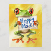 Baum Frog Hoppy Mail! -Postkarte Postkarte (Vorderseite)