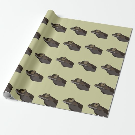 Baum Frog Illustration Geschenkpapier (Ungerollt)