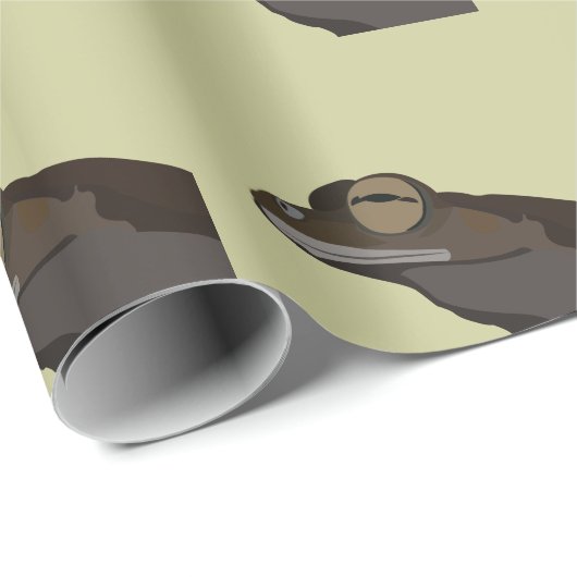 Baum Frog Illustration Geschenkpapier (Rolleneckpunkt)