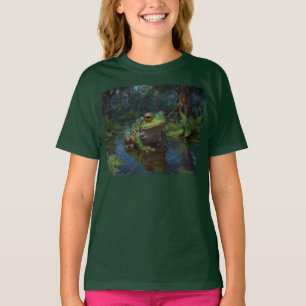 Baum Frog in einer Wildtierwelt-Szene T-Shirt