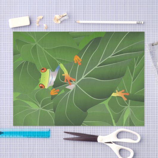 Baum Frog Niedlich 23 Decoupage 10x15 Seidenpapier (Handwerk)